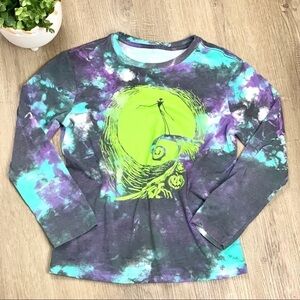 Tie Dye Nightmare Before Christmas Long Sleeve